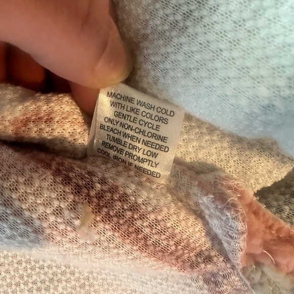 NWT Jason Maxwell Plaid Multicolor Fuzzy Zip Up Jacket Size Small - Picture 7 of 10